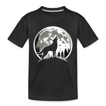 Chien d'horreur Halloween Spooky Dog Lover Chien gothique - T-shirt bio Premium Enfant - noir - Devant
