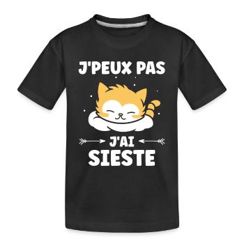 J'ai sieste - T-shirt bio Premium Enfant - noir - Devant