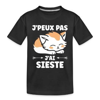 J'ai sieste - T-shirt bio Premium Enfant - noir - Devant