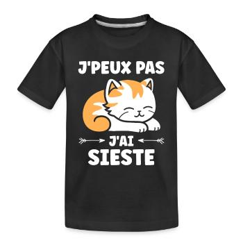 J'ai sieste - T-shirt bio Premium Enfant - noir - Devant