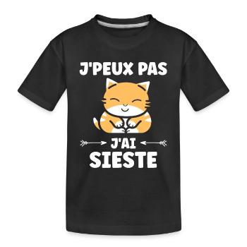 J'ai sieste - T-shirt bio Premium Enfant - noir - Devant
