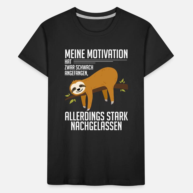 My Motivation Started Weak Sloth Kids' Premium Organic T-Shirt