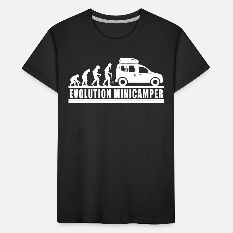 Evolution Minicamper Camping-Camper Microcamper Kinder Premium Bio T-Shirt