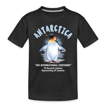 Antarctique - Le continent international - T-shirt bio Premium Enfant - noir - Devant