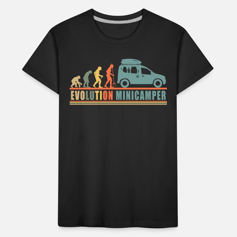 Evolution Minicamper Camping-Camper Microcamper Kinder Premium Bio T-Shirt