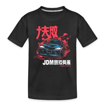 JDM Street Racing 90s Sports Car from Japan - Kids' Premium Organic T-Shirt - black - Front