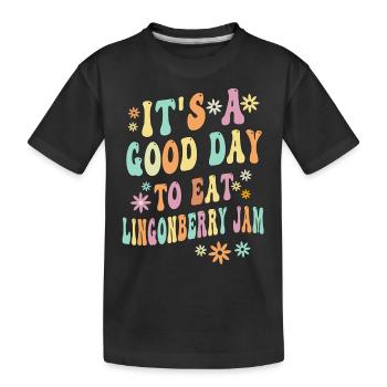 Confiture suédoise de canneberges - T-shirt bio Premium Enfant - noir - Devant