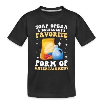 Soap Opera Detergent's Favorite Entertainment - Kinder Premium Bio T-Shirt - Schwarz - Vorne
