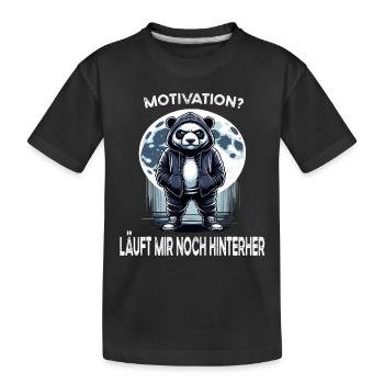Je déteste les gens grognons du matin au bureau drôle - T-shirt bio Premium Enfant - noir - Devant