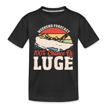 Prédiction du week-end : 100 chances de luge - T-shirt bio Premium Enfant - noir - Devant