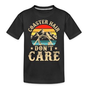 Roller coaster - Kids' Premium Organic T-Shirt - black - Front