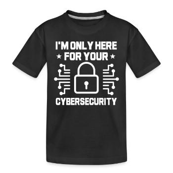 CybeCybersicherheits-humor - Kinder Premium Bio T-Shirt - Schwarz - Vorne