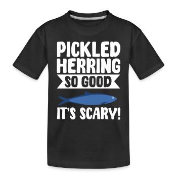 eFunny Hareng mariné idée cadeau - T-shirt bio Premium Enfant - noir - Devant