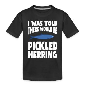 Conception de hareng mariné - T-shirt bio Premium Enfant - noir - Devant