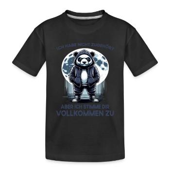 Je déteste les gens grognons du matin au bureau drôle - T-shirt bio Premium Enfant - noir - Devant