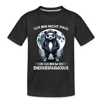 Je déteste les gens grognons du matin au bureau drôle - T-shirt bio Premium Enfant - noir - Devant