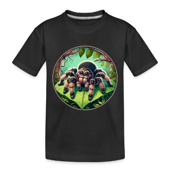 Tarantula - Kids' Premium Organic T-Shirt - black - Front