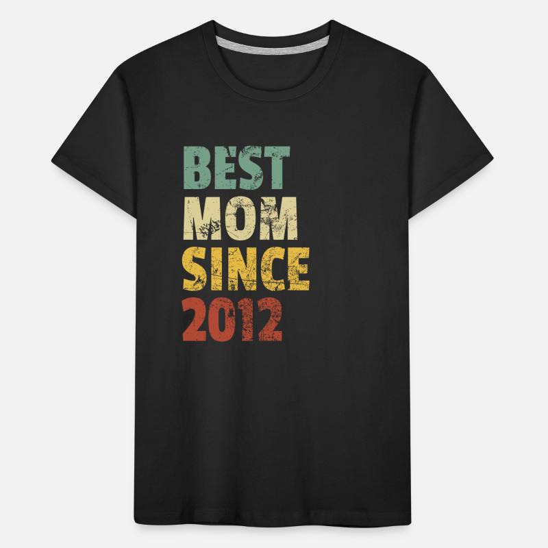 Beste Mutter seit 2012 Muttertags-Slogan-Zitat Kinder Premium Bio T-Shirt