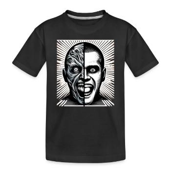Horreur psychologique suspense psychiatrique - T-shirt bio Premium Enfant - noir - Devant