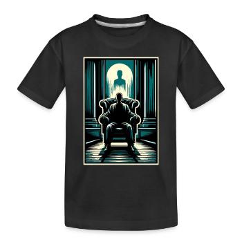 Horreur psychologique suspense psychiatrique - T-shirt bio Premium Enfant - noir - Devant