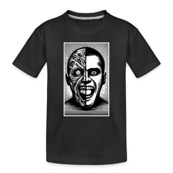 Horreur psychologique suspense psychiatrique - T-shirt bio Premium Enfant - noir - Devant