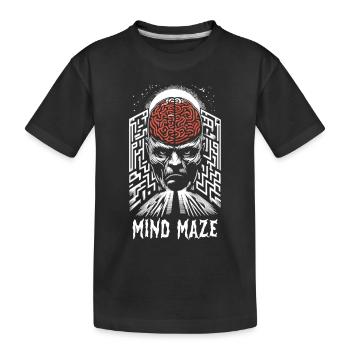 Horreur psychologique suspense psychiatrique - T-shirt bio Premium Enfant - noir - Devant