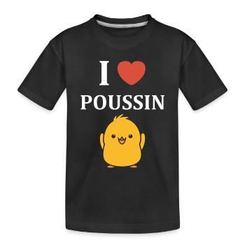 Humour bébé poussin - T-shirt bio Premium Enfant - noir - Devant