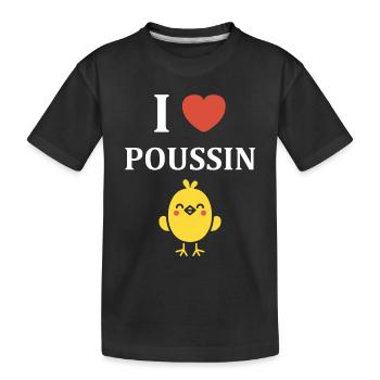 Humour petit poussin - T-shirt bio Premium Enfant - noir - Devant