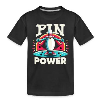 Drôle de bowling équipe bowler grève bowling club - T-shirt bio Premium Enfant - noir - Devant