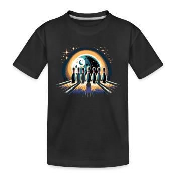 Drôle de bowling équipe bowler grève bowling club - T-shirt bio Premium Enfant - noir - Devant
