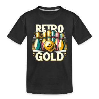 Drôle de bowling équipe bowler grève bowling club - T-shirt bio Premium Enfant - noir - Devant