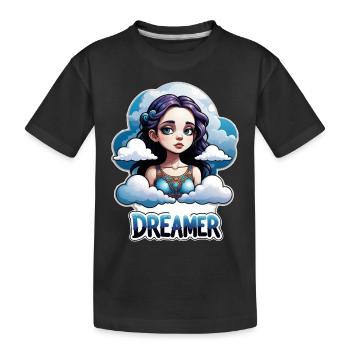 rêver - rêveur - rêveuse - rêve - rêverie - T-shirt bio Premium Enfant - noir - Devant