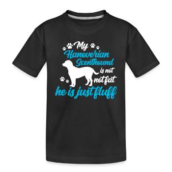 Le Sweathound hanovrien est tout simplement moelleux - T-shirt bio Premium Enfant - noir - Devant