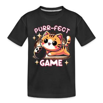 Drôle de bowling équipe bowler grève bowling club - T-shirt bio Premium Enfant - noir - Devant