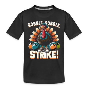 Drôle de bowling équipe bowler grève bowling club - T-shirt bio Premium Enfant - noir - Devant