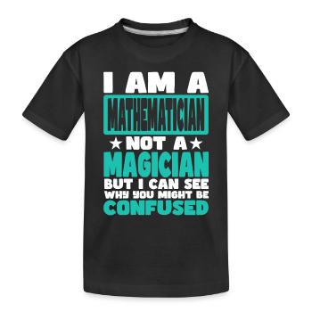 Mathematician - Kids' Premium Organic T-Shirt - black - Front