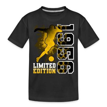 1956 Année de naissance Anniversaire Football - T-shirt bio Premium Enfant - noir - Devant