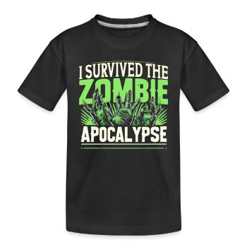 Horrorfilm-fan Zombie-horror Klassischer - Kinder Premium Bio T-Shirt - Schwarz - Vorne