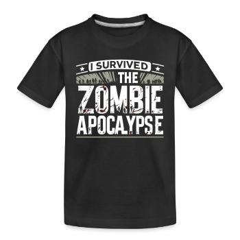 Horrorfilm-fan Zombie-horror Klassischer - Kinder Premium Bio T-Shirt - Schwarz - Vorne