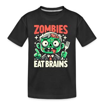 Horrorfilm-fan Zombie-horror Klassischer - Kinder Premium Bio T-Shirt - Schwarz - Vorne