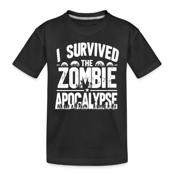 Horrorfilm-fan Zombie-horror Klassischer - Kinder Premium Bio T-Shirt - Schwarz - Vorne