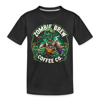 Horrorfilm-fan Zombie-horror Klassischer - Kinder Premium Bio T-Shirt - Schwarz - Vorne