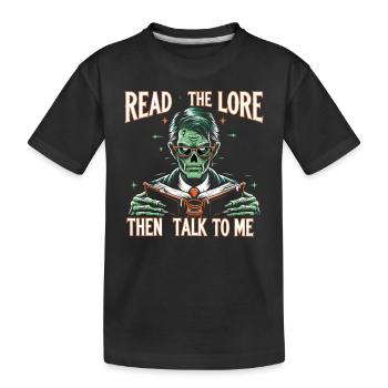 Horrorfilm-fan Zombie-horror Klassischer - Kinder Premium Bio T-Shirt - Schwarz - Vorne