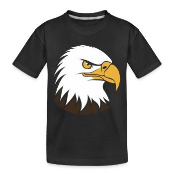 Eagle Bird - Kids' Premium Organic T-Shirt - black - Front