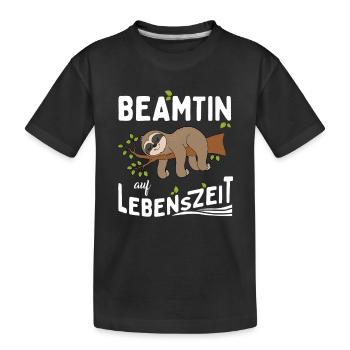 Civil servant for life - Kids' Premium Organic T-Shirt - black - Front