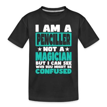 Dessinateur - T-shirt bio Premium Enfant - noir - Devant