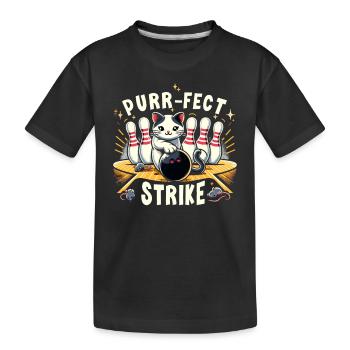 Drôle de bowling équipe bowler grève bowling club - T-shirt bio Premium Enfant - noir - Devant