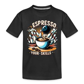 Drôle de bowling équipe bowler grève bowling club - T-shirt bio Premium Enfant - noir - Devant