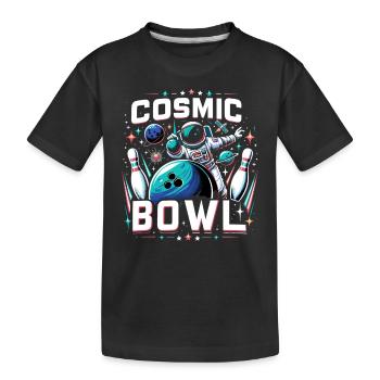 Drôle de bowling équipe bowler grève bowling club - T-shirt bio Premium Enfant - noir - Devant