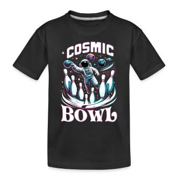 Drôle de bowling équipe bowler grève bowling club - T-shirt bio Premium Enfant - noir - Devant